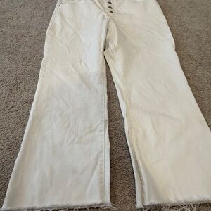 Banana Republic White Cropped Jeans
